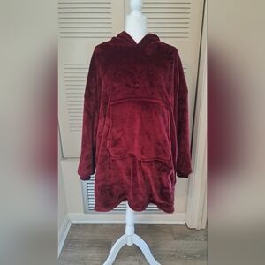 Cozy Plush Women's Cozy Sweater Tunic - Burgundy